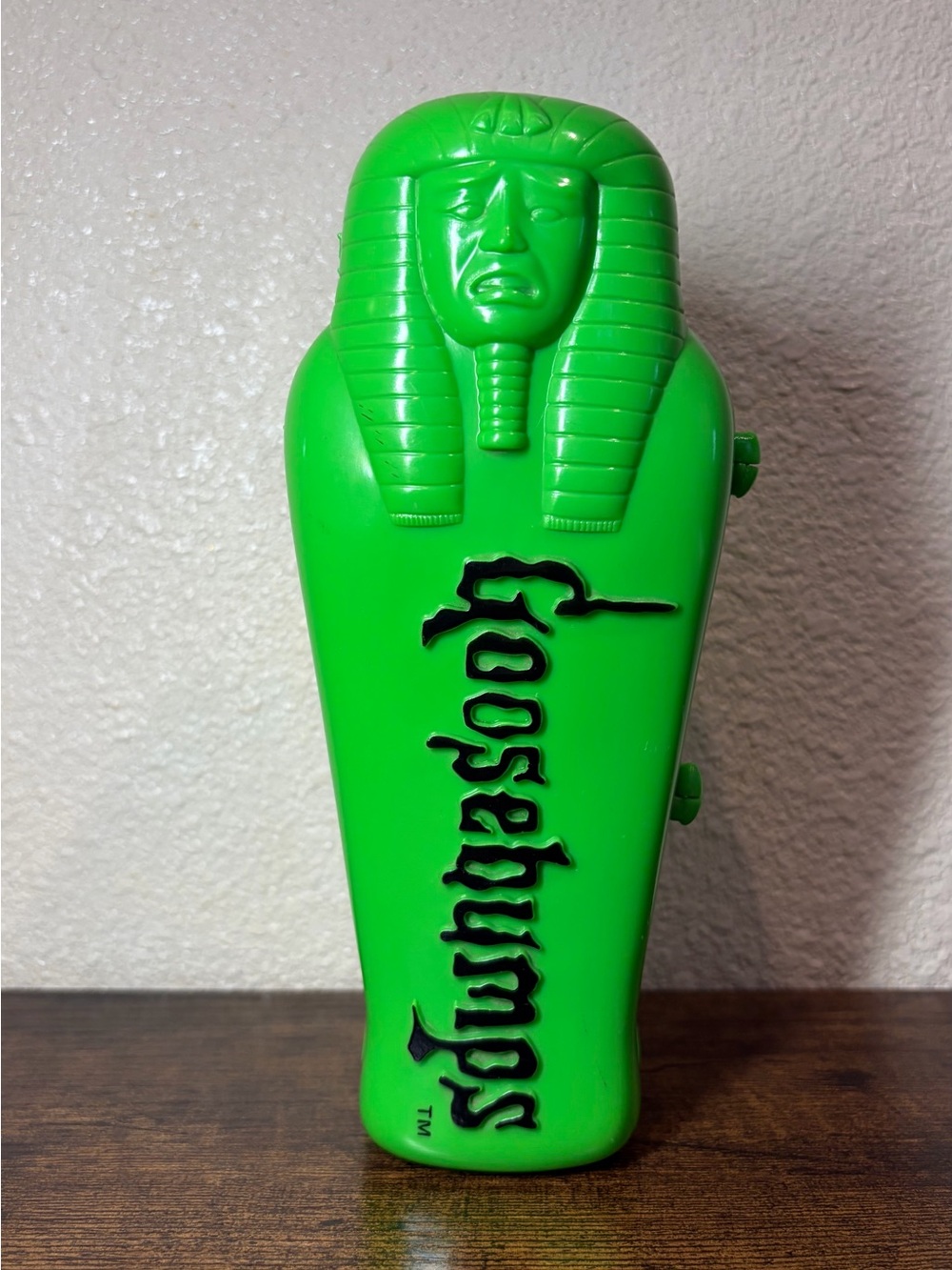 Vintage Goosebumps Green Coffin Pencil Case Mummy 1996 Curse Tomb Prince Khor Ru